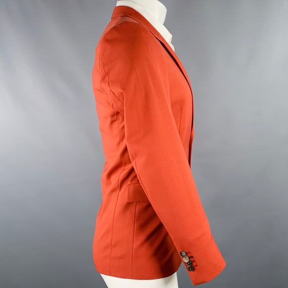 PAUL SMITH Size 38 Brown Brick Wool Single Breasted Sport Coat - Picture 2 of 8